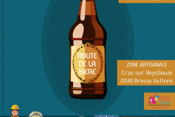 Affiche route de la bière